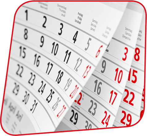 Schuhe bei Kalender