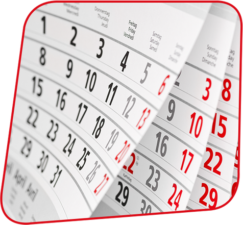 Schuhe bei Kalender